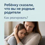 Ребенку сказали, что вы не родные родители. Как реагировать?
